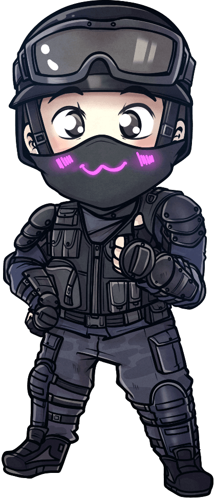 Chibi drawing of Unkn0wnCat created by @Pericote9